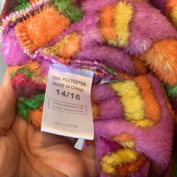 Candy Pink Girls Pajama Pants With Hamburgers and Fries Size 14/16 - Picture 6 of 6